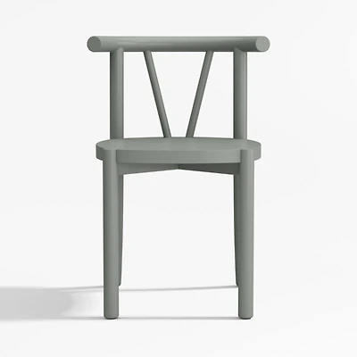 Classic Laurel Green Wood Kids Play Chair