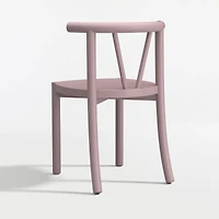 Classic Violet Purple Wood Kids Play Chair