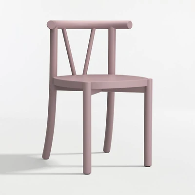 Classic Violet Purple Wood Kids Play Chair