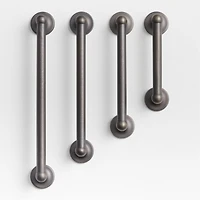 Classic 4" Round Brushed Bronze Cabinet Drawer Bar Pull