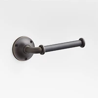 Classic Round Brushed Bronze Wall-Mounted Toilet Paper Holder