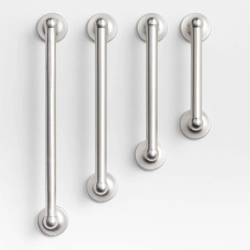 Classic 3" Round Brushed Nickel Cabinet Drawer Bar Pull