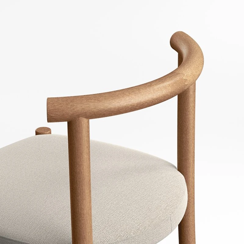 Classic Wood and Upholstered Kids Desk Chair