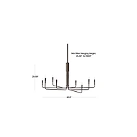 Clive 8-Arm Bronze Chandelier Light
