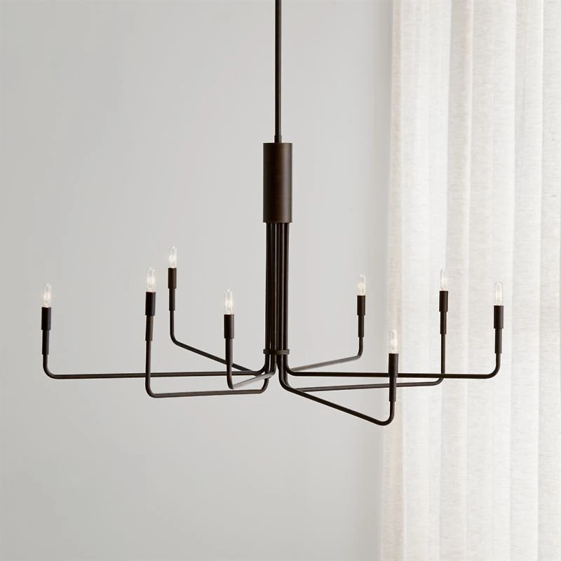 Clive 8-Arm Bronze Chandelier Light