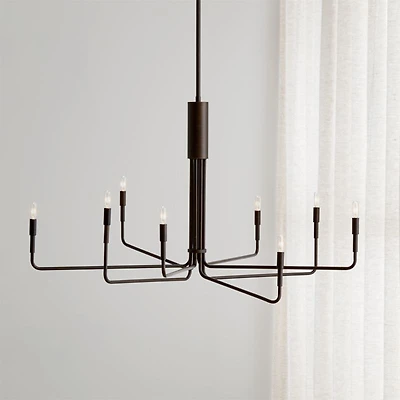Clive 8-Arm Bronze Chandelier Light