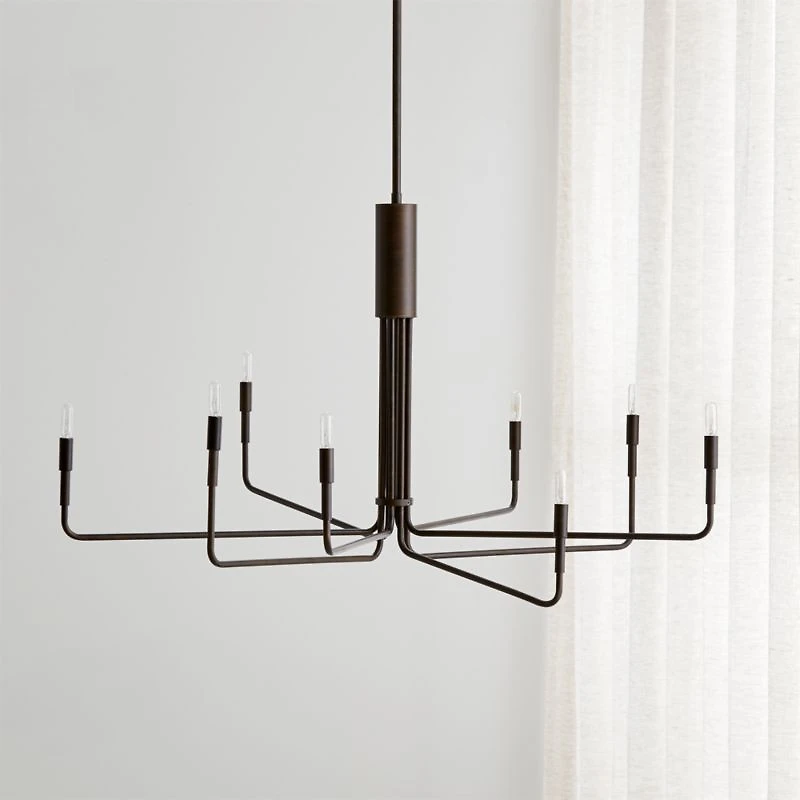 Clive 8-Arm Bronze Chandelier Light