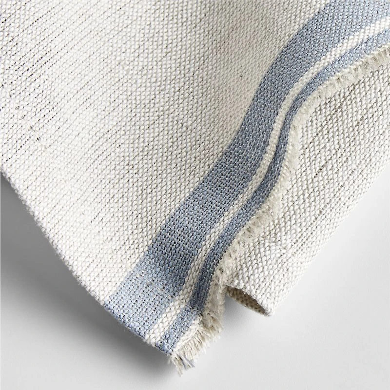 Clovis Blue Edge Cotton Dish Towels, Set of 2
