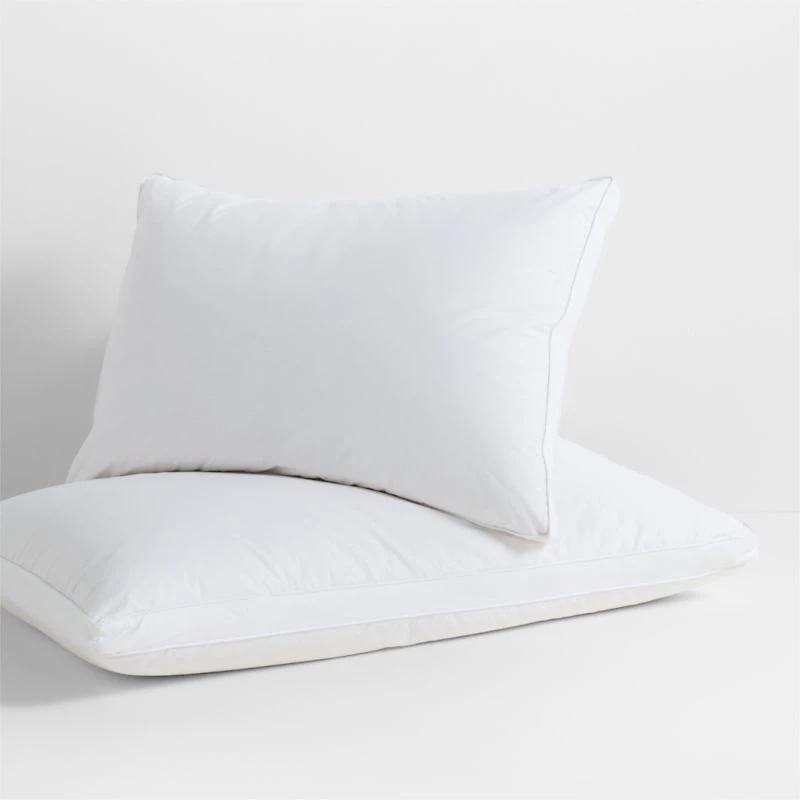 Classic Organic Cotton Down Feather Standard Side Sleeper Bed Pillow