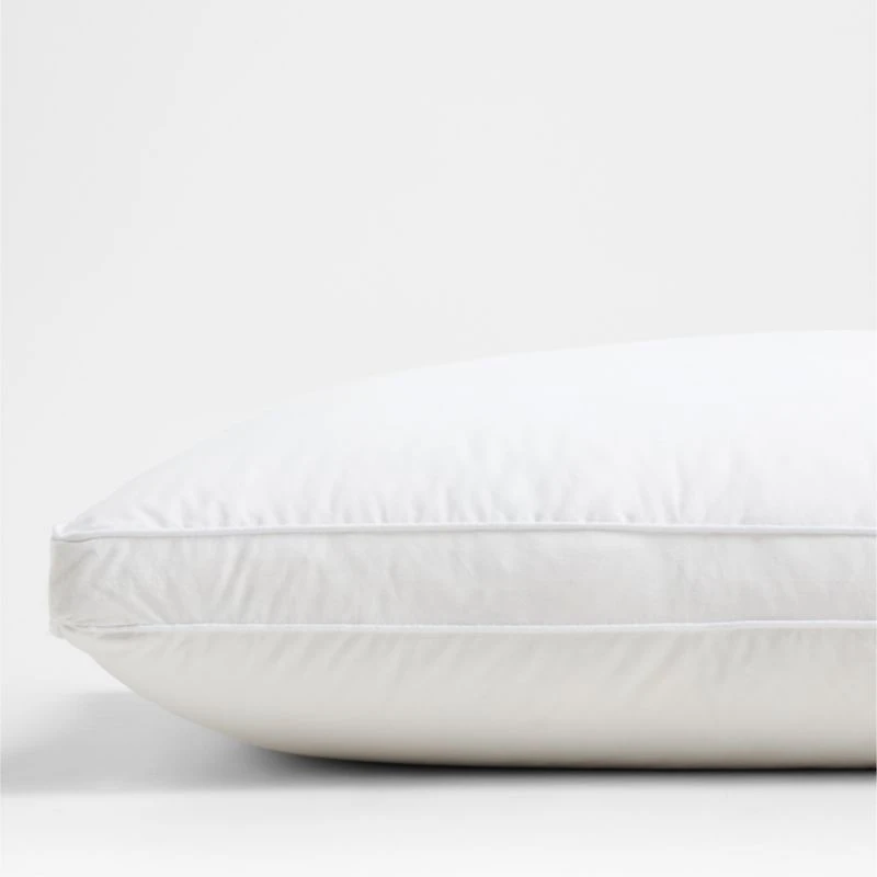 Classic Organic Cotton Down Feather Standard Side Sleeper Bed Pillow