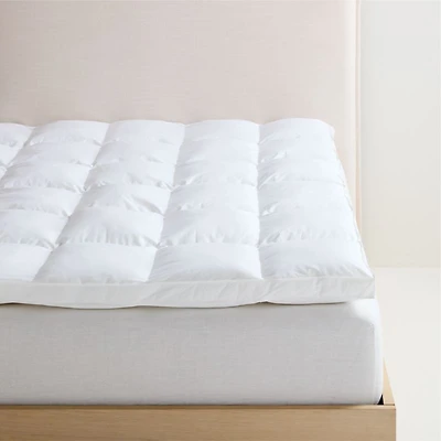 Classic Organic Cotton Down-Alternative Fiber Twin Matteress Topper