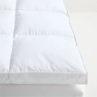 Classic Organic Cotton Queen Down Feather Mattress Topper