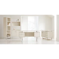 Clybourn Cream Executive Desk