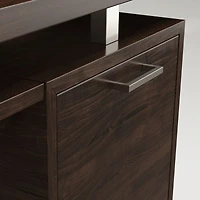 Clybourn Charcoal Cherry Executive Desk
