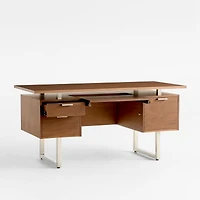 Clybourn Walnut Executive Desk