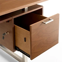 Clybourn Walnut Executive Desk