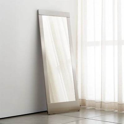 Colby Nickel Floor Mirror