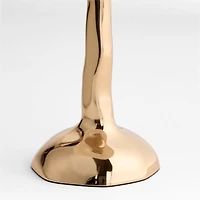 Colette Hammered Brass Mini Table Lamp with Fabric Shade 13"