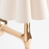 Colette Hammered Brass Wall Sconce Light Set of 2