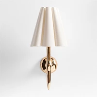 Colette Hammered Brass Wall Sconce Light Set of 2