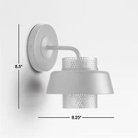 Colin Black and Brass Sconce Light