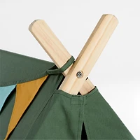 Green Collapsible Kids Canvas Play Tent