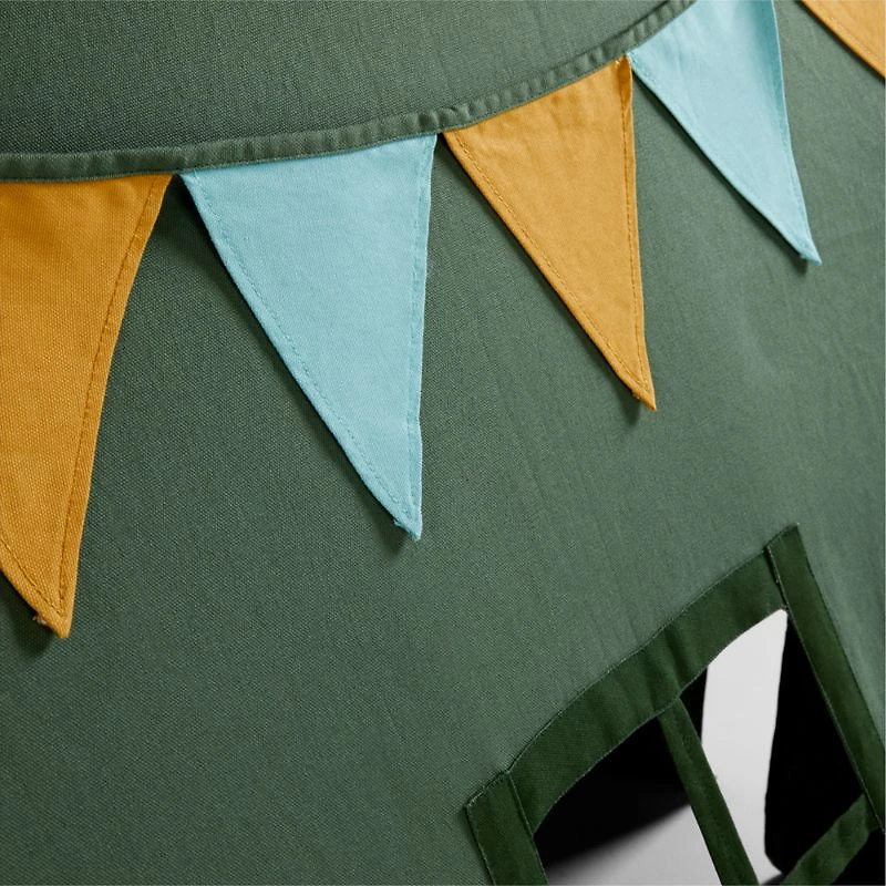 Green Collapsible Kids Canvas Play Tent