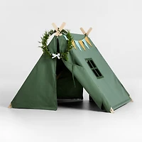 Green Collapsible Kids Canvas Play Tent