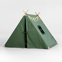 Green Collapsible Kids Canvas Play Tent