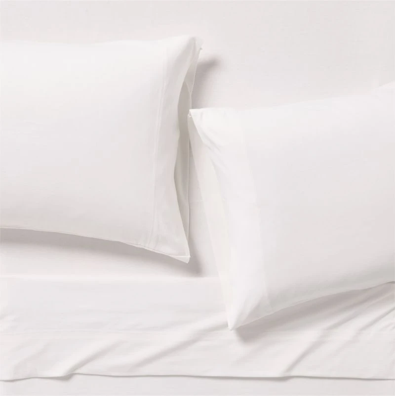 Comfy Tee Pampas Ivory Organic Cotton Jersey Kids Full Sheet Set