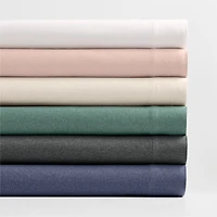 Comfy Tee Pampas Ivory Organic Cotton Jersey Kids Full Sheet Set
