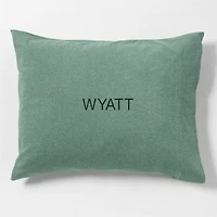 Comfy Tee Organic Cotton Jersey Green Standard Bed Pillow Sham