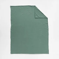 Comfy Tee Organic Cotton Jersey Green Twin XL Duvet Cover