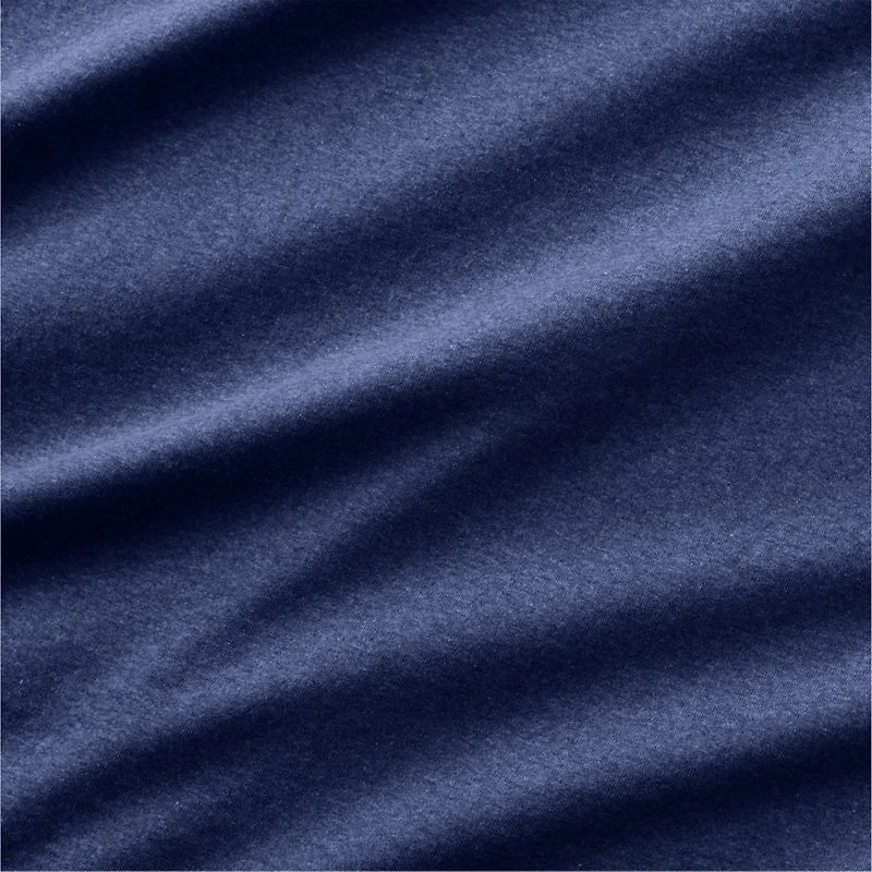 Comfy Tee Organic Cotton Jersey Navy Standard Bed Pillow Sham