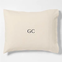Comfy Tee Organic Cotton Jersey Beige Standard Bed Pillow Sham