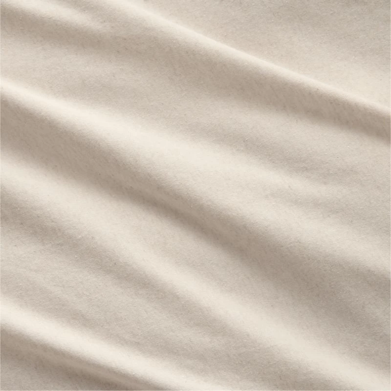 Comfy Tee Organic Cotton Jersey Beige Standard Bed Pillow Sham