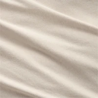 Comfy Tee Organic Cotton Jersey Beige Standard Bed Pillow Sham