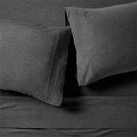 Comfy Tee Charcoal Organic Cotton Jersey Kids Twin Sheet Set