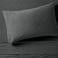 Comfy Tee Charcoal Organic Cotton Jersey Kids Twin Sheet Set