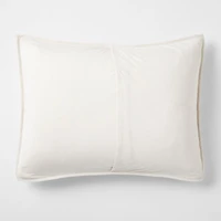 Comfy Tee Light Grey & Beige Organic Cotton Jersey Kids Pillow Sham