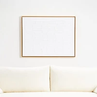 "Contour" Framed Hand-Painted Acrylic Canvas Wall Art 30"x40" by Beverly Fuller