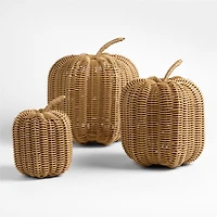 Conway Small Rattan Pumpkin