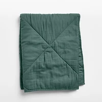 Supersoft Cool Pine Cotton Gauze Baby Crib Quilt