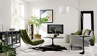 Casement 66" Black Credenza