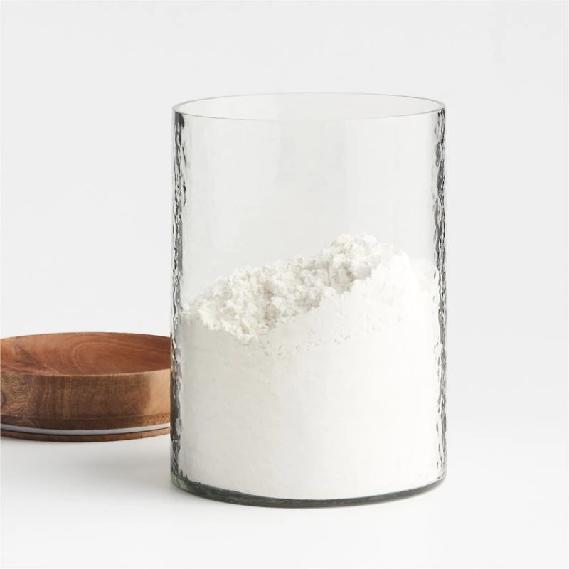 Cooper 5 Lb Extra-Large Glass Canister with Wood Lid