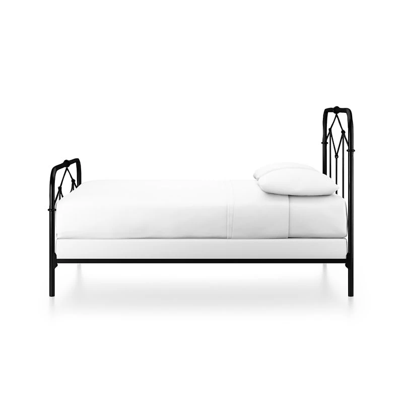 Cora Queen Black Iron Bed