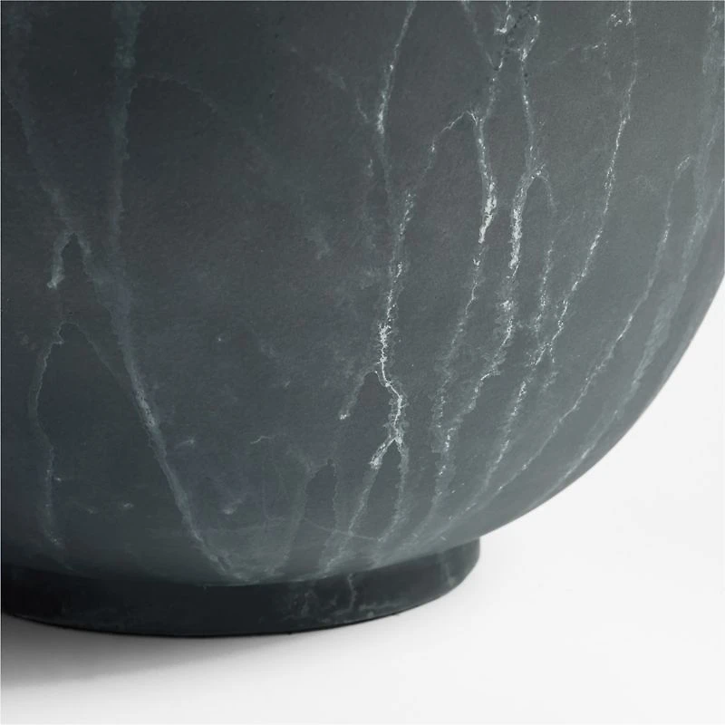 Corra One Handled Zinc Vase 15"