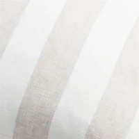 Cordial 23"x23" Stripe Linen Throw Pillow Cover by Leanne Ford