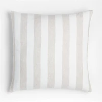 Cordial 23"x23" Stripe Linen Throw Pillow Cover by Leanne Ford
