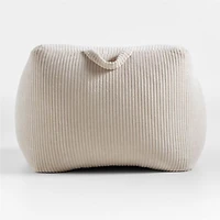 Stone Tan Velvet Corduroy Kids Lounge Chair